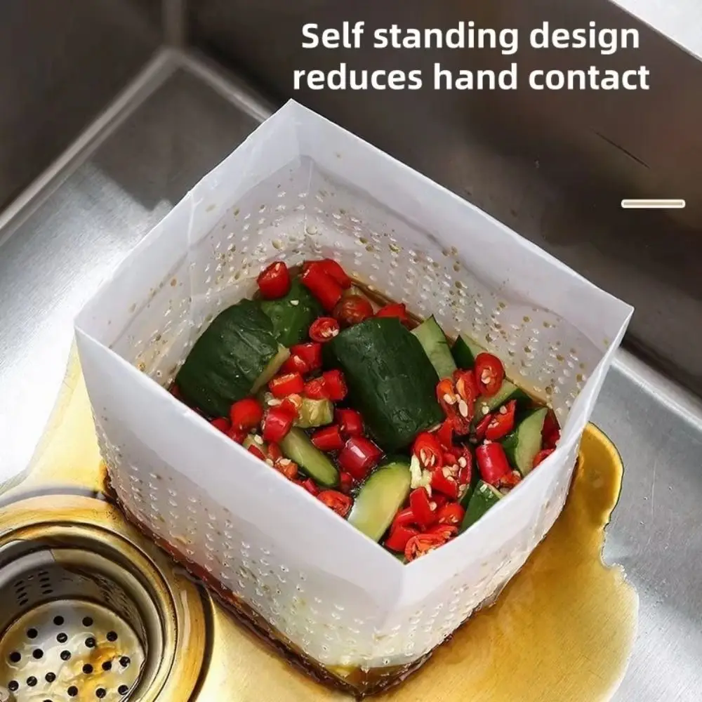 30/90Pcs New Self-supporting Garbage Bag Disposable Anti-blocking Kitchen Sink Filter Foldable Drain Bag