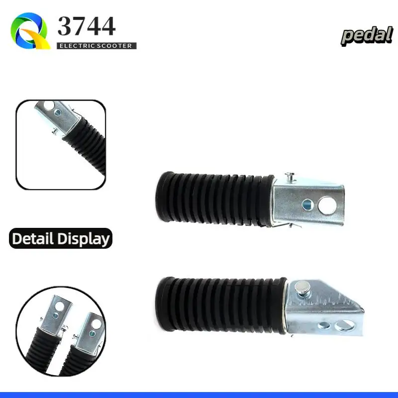 

Motorbike Folding Passenger Footrest Foot Pegs Foldable Footpeg Rear Pedals For Motorcycles Universal Rubber Black