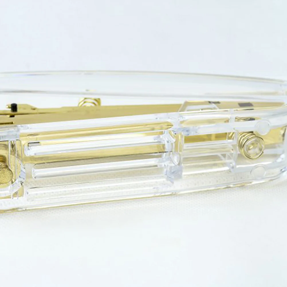 Desktop Stapler Stationery Accessories Gift Transparent Acrylic Standard Stapler Stapler For Home School Office Stapler Gold