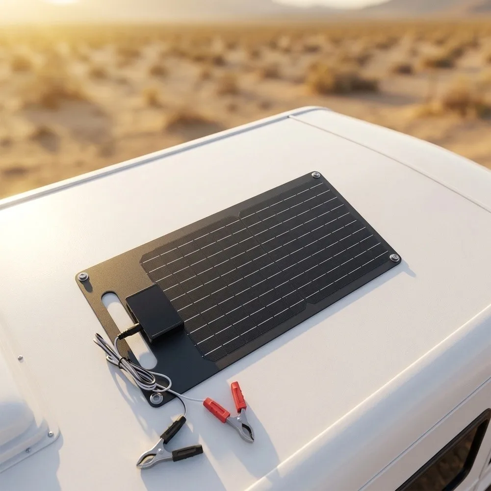 Compact 40W Solar Panel with Features and Multifunctional Handle for Crystal Application Flexibility Compact 40W