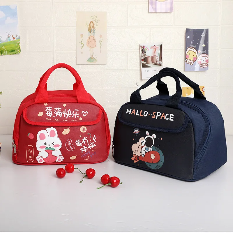 

New Student Cartoon Lunch Bag for Opening School Children's Unicorn Crossbody Bento Bag Cute Girls' Meal Bag Lunch Box for Women