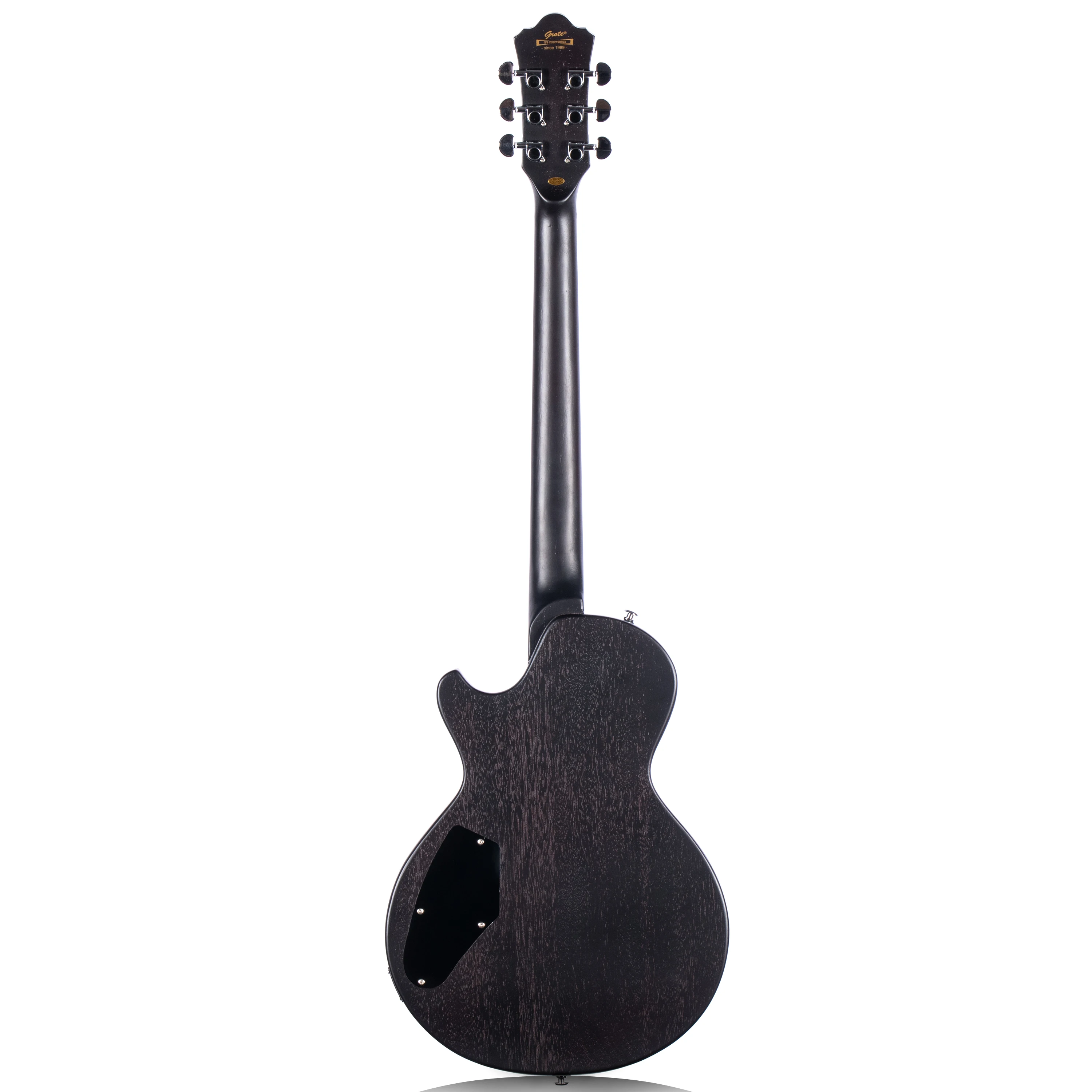 Grote LPS-023 Matte Finished Electric Guitar with P-90 Pickups LP Style Mahogany Solid Body Guitar with Gigbag