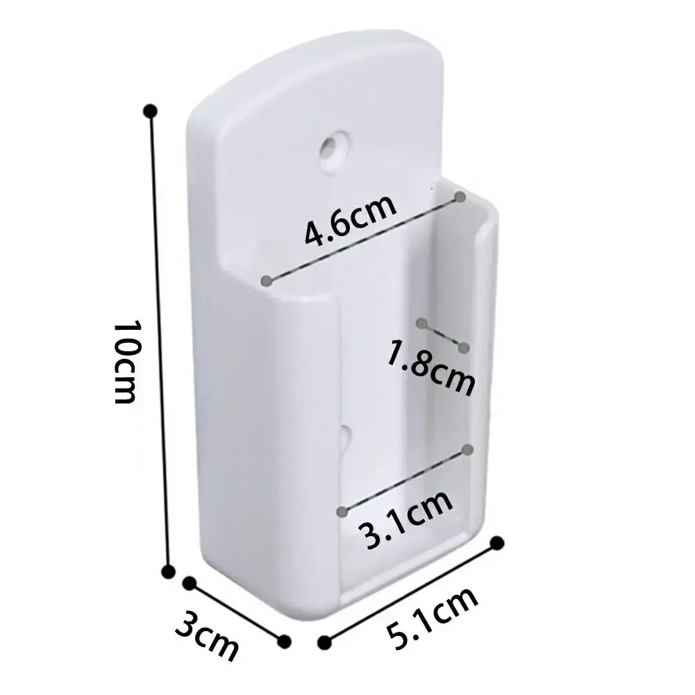 1pcs White Air Conditioner Remotes Control Mobile Phone Plug Holdering Wall Mounted Box Storage For Air Conditioner TV