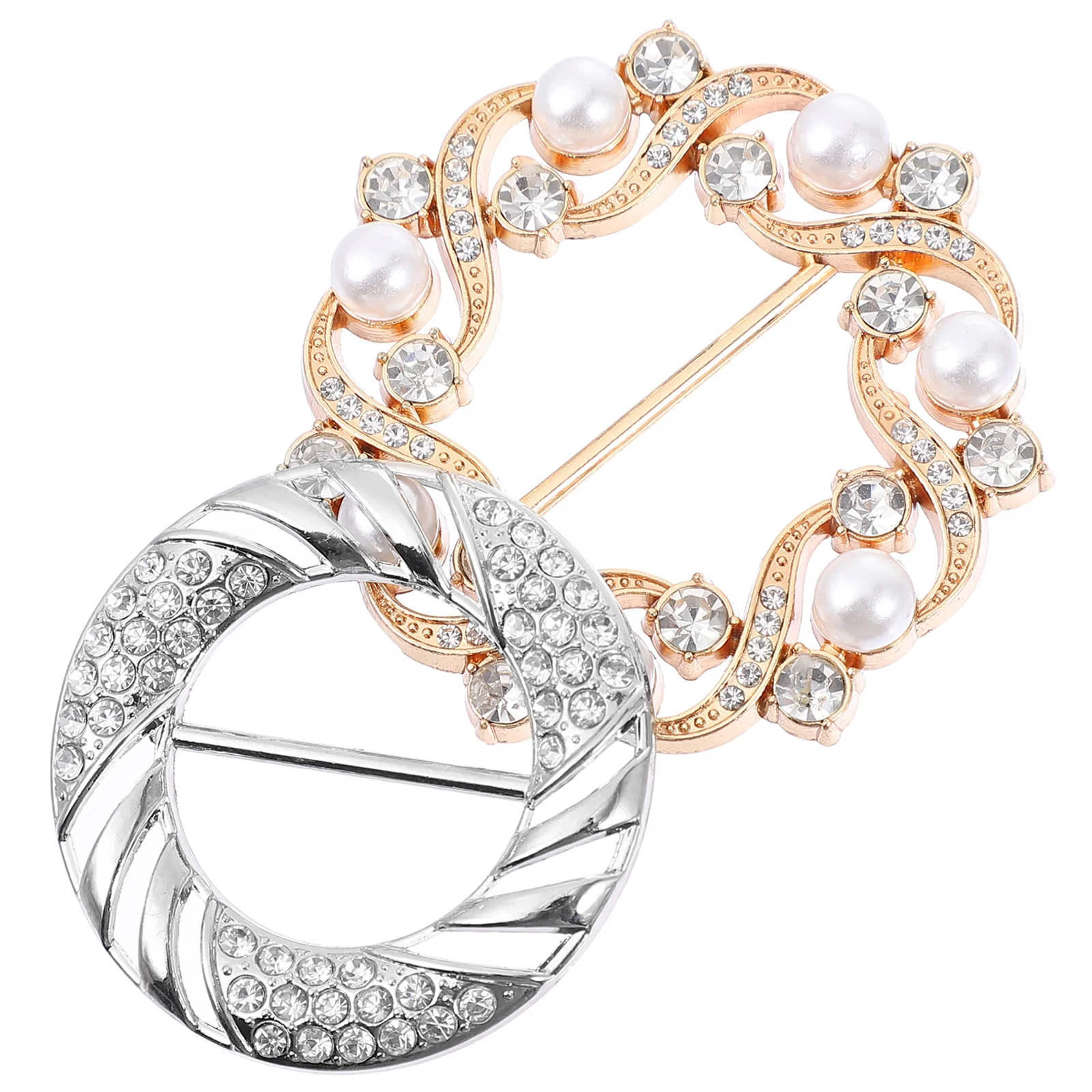 

2pcs Round Shirt Buckle Clips Circle Shirt Ring Adjustable Waist Pin Wrap Holder Clothing Fastener Clasp For T-Shirts Blouses