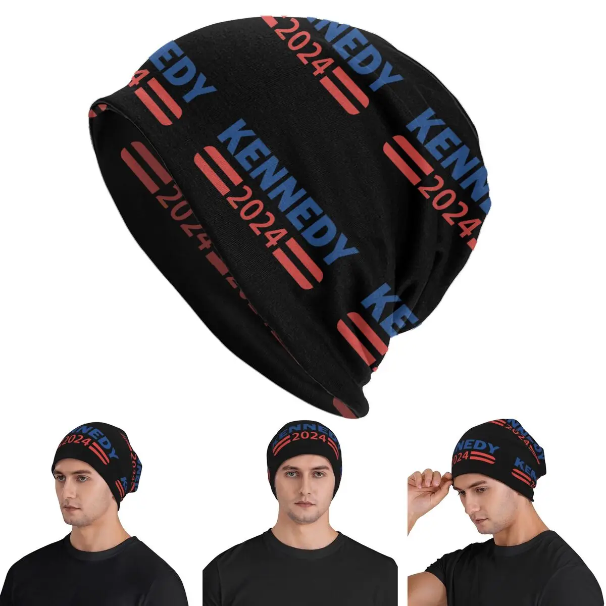 Vote Kennedy 2024 For President Warm Knitted Cap Hip Hop Bonnet Hat Autumn Winter Outdoor Beanies Hats for Unisex Adult