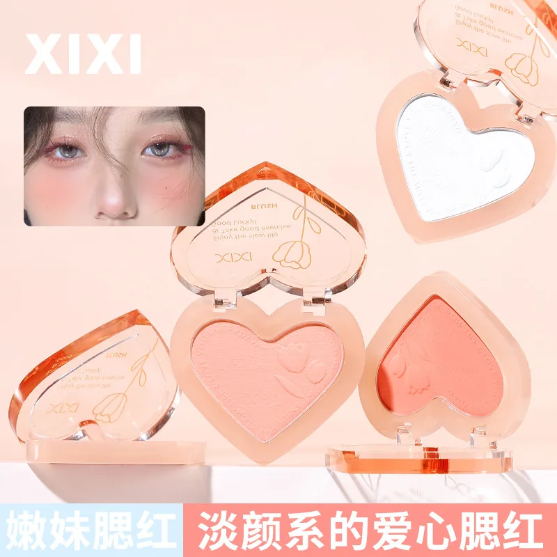 XFête i-Blush d'amour monochrome pur désir, extension du vent, couleur naturelle, maquillage nu, coupe éclaircissante, poudre allow rouge, onze