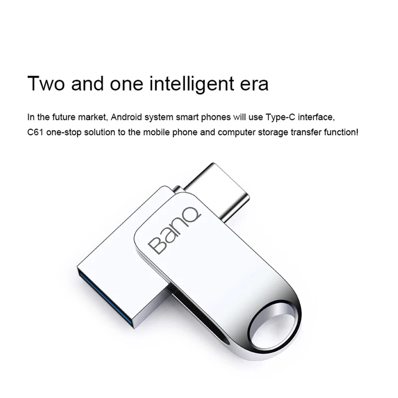 Chave 64gb 3.0 gb tipo c pendrive de alta velocidade 2 em 1 mini vara da memória pen drive 32gb otg usb 128 pen drive usb c61 usb