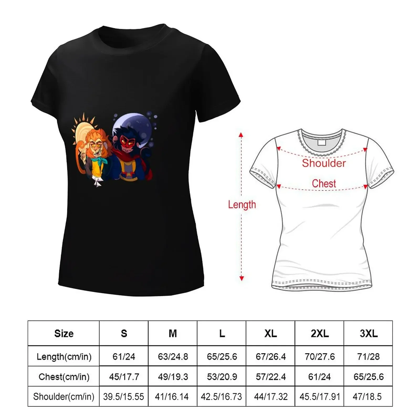 Sun Wukong and Moon Macaque T-shirt cute clothes Female clothing Top Women