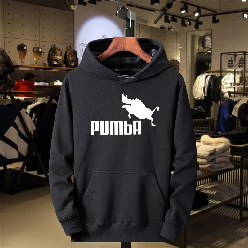 Men's Pumbaa Sports Hoodie Set Wool SweaterCasual Trend Hip-Hop Sportswear New PulloverAutumn Winter2022