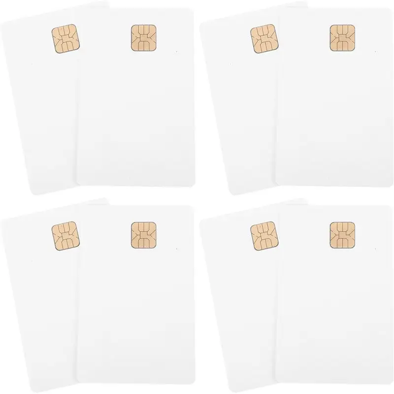 

8pcs Blank Cards with Chips Pvc Blank Cards Smart Ic Cards Blank White Cards Ic Card Chip Cards For Access Control System