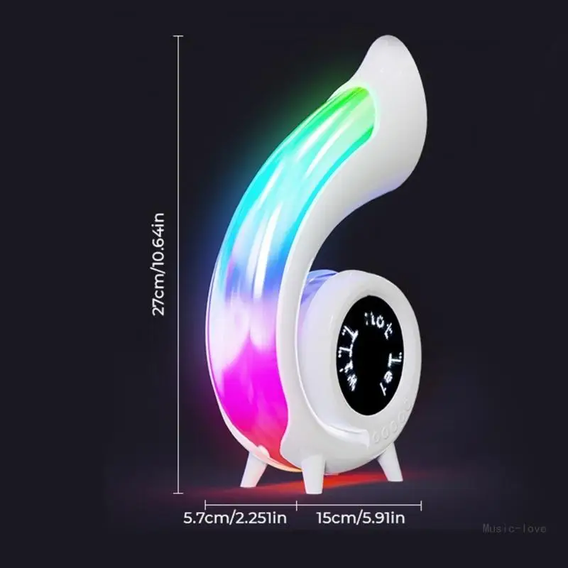 Loa không dây đa chức năng có đèn LED chiếu sáng tâm trạng 6 trong 1 Đèn khí quyển