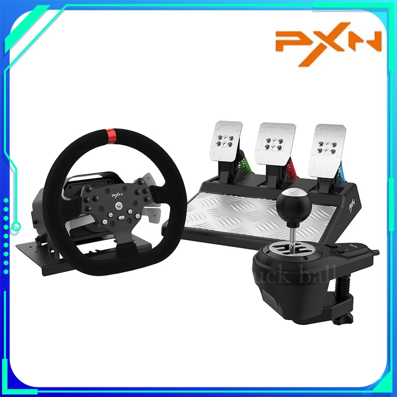 

Original Pxn V10 Gaming Steering Wheel Controller Wired Force 900 Rotation Game Steering Wheel For Ps3/Ps4/Switch/Xbox Man Gifts