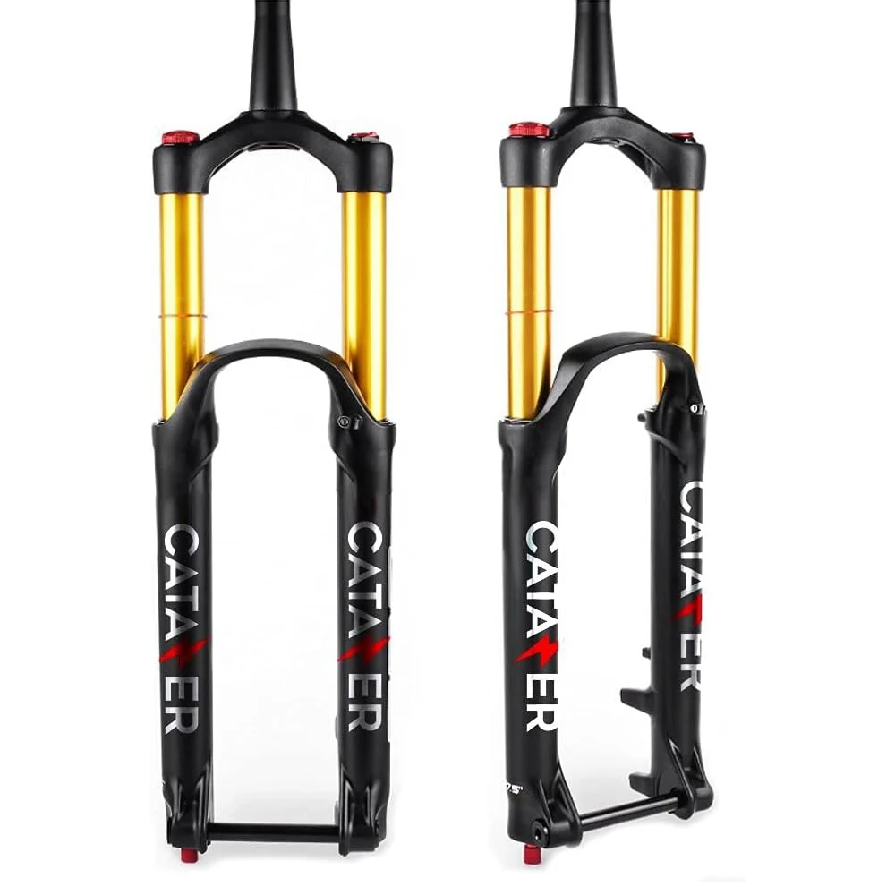 CATAZER MTB 27.5/29er Air Suspension Fork Travel 170mm Thru-axle 110x15mm Boost Tapered Hydraulic Lockout with Rebound Damping