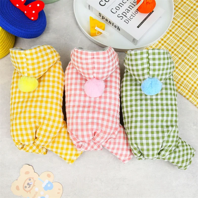 Warm Dog Clothes Coat Jacket Winter Dog Rompers Jumpsuit Puppy Pants Schnauzer Poodle Bichon Pomeranian Yorkie Dog Clothing image 6