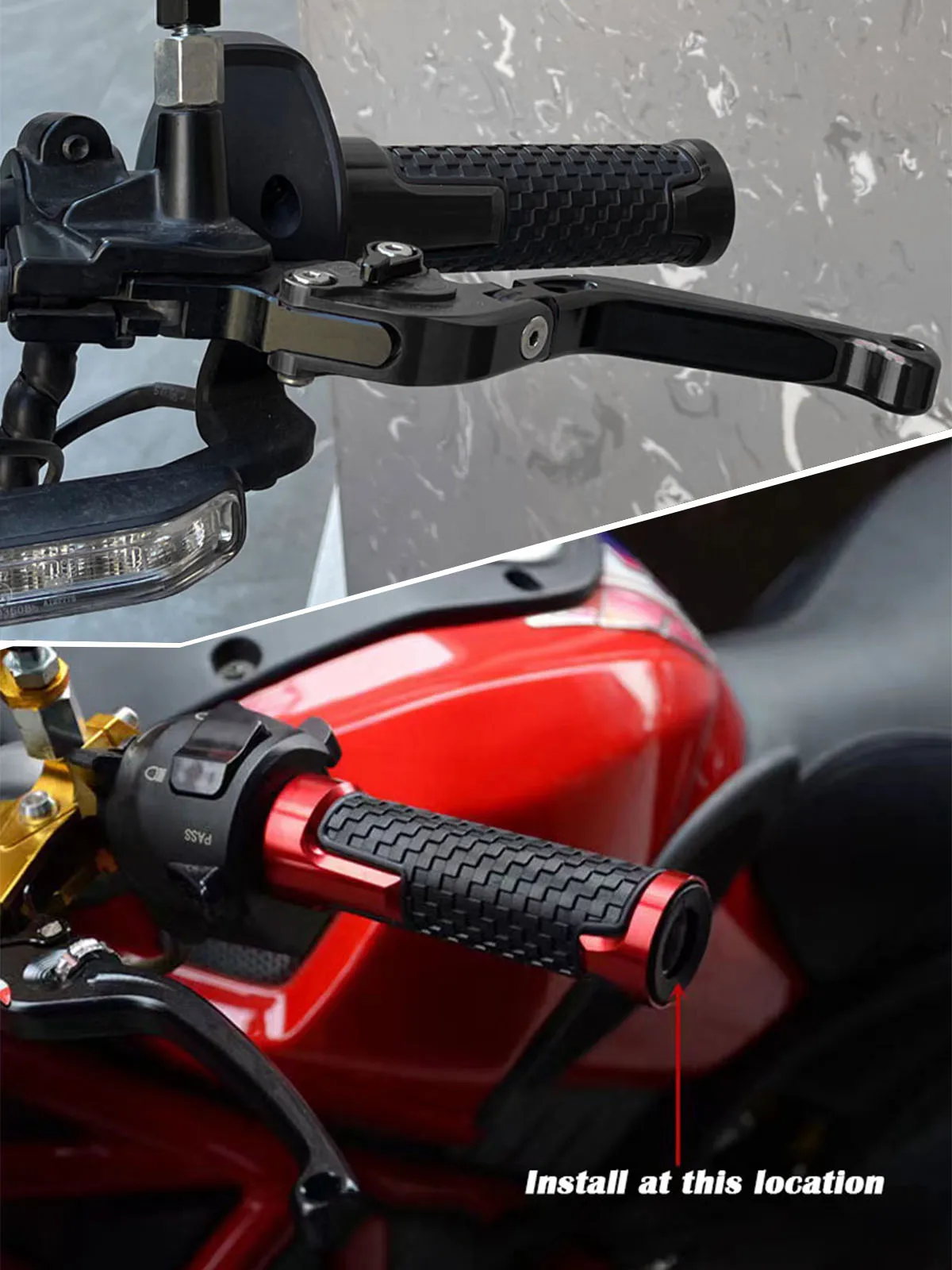 Fit Voor GSXR GSX-R GSX R600 750 1000 K2 K3 K4 K5 K6 K7 K8 K9 k11 Motorfiets Accessoires Handgrepen Handle Bar End Cap - afbeelding 2