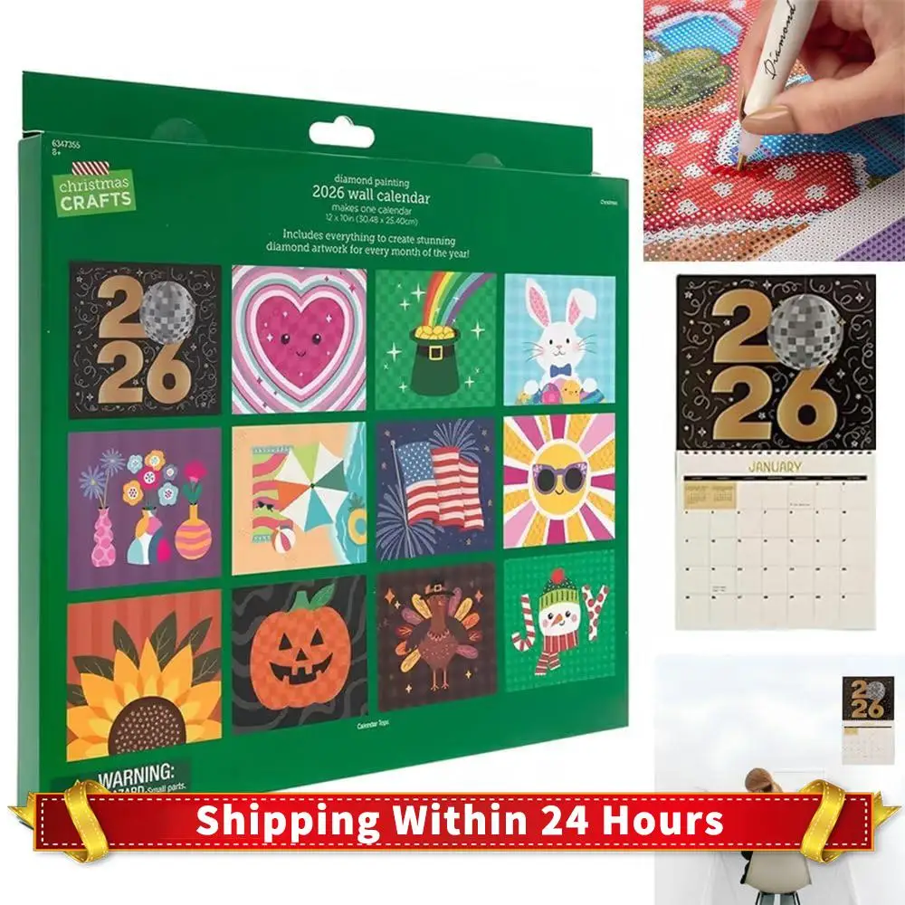 

Полный дрель, алмазные точки, картины, сделай сам, алмазный художественный календарь, 12-месячный флип-настенный календарь со списком дел для домашнего декора