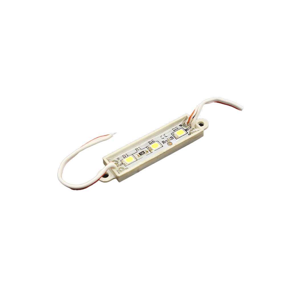 5x Mód. With 3 Leds High Brightness 12v Ip65 3528 39x12x4 White