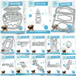 Slimline Bookplate Balloon Honey Pot Tree Metal Cutting Dies DIY Scrapbook Handcraft Card Craft Template Decoration 2025 New