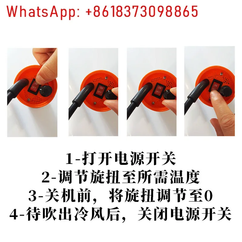 2000W pistolet do spawania gorącym powietrzem o dużej mocy wodoodporna membrana PVC/TPO geomembrana PE naprawa plandeki samochodowej pistolet na gorące powietrze