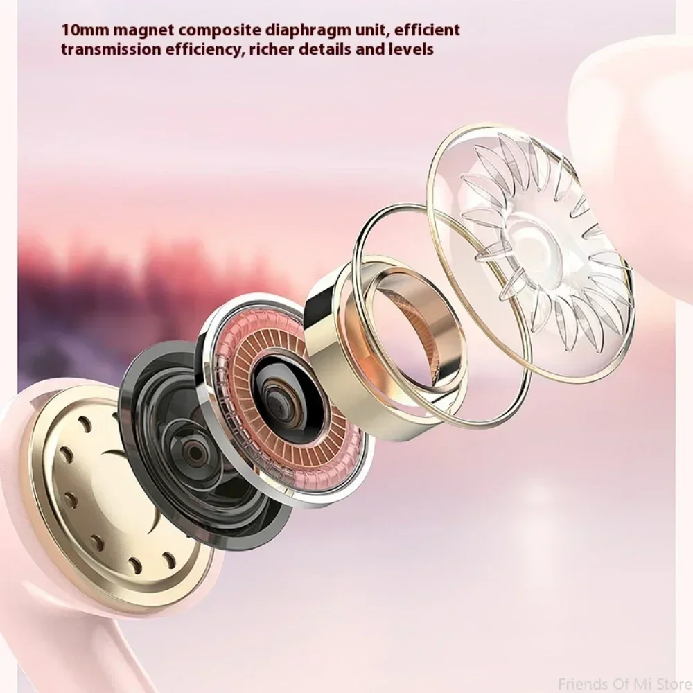 سماعات Xiaomi TWS سماعات بلوتوث مقاومة للماء مع صوت ستيريو HiFi للرياضة والاستخدام اليومي مع ميكروفون سماعات أذن صغيرة