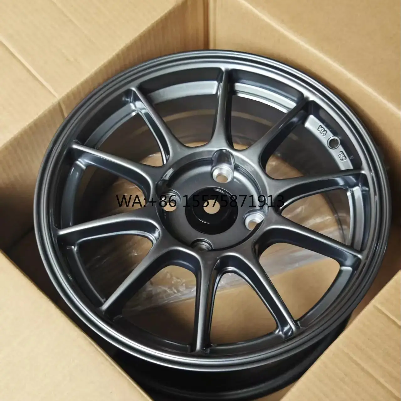 

For TP Muti Spoke Gunmetal Alloy Passenger Car Wheel 15 inch ET 35 PCD 4X100 Car Wheel Rim fit for honda toyota Kia Car