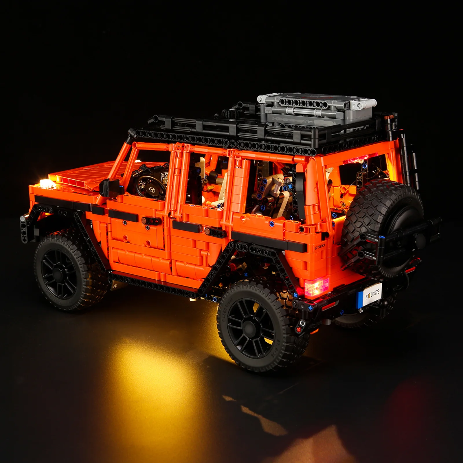 (Only LED Light No Bricks) 42177 PROFESSIONAL Line Orange SUV Car (Not Include Building Blocks Bricks Kits Sets Model)