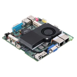 Qotom Mini ITX Motherboard CPU Core i3-3217U onboard, dual LAN Mini Mainboard X86