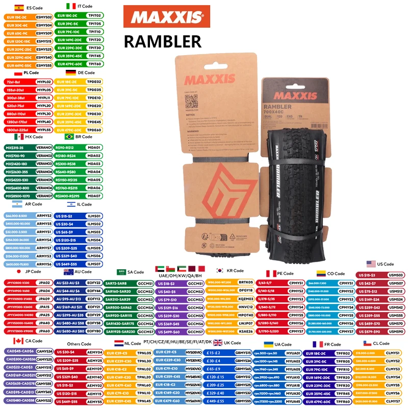 Maxxis rambler pneus de cascalho anti punctura tubelss pneu de cascalho 700x38c/40c/45c/50c 650x47b pneus de bicicleta off road