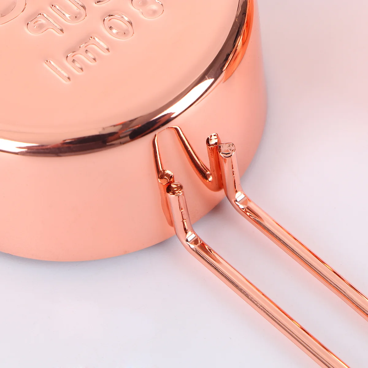 

4PCS Stainless Steel Measure Cups Baking Use Measuring Cups Set Rose Gold Measuring Spoons for Baking Kitchen