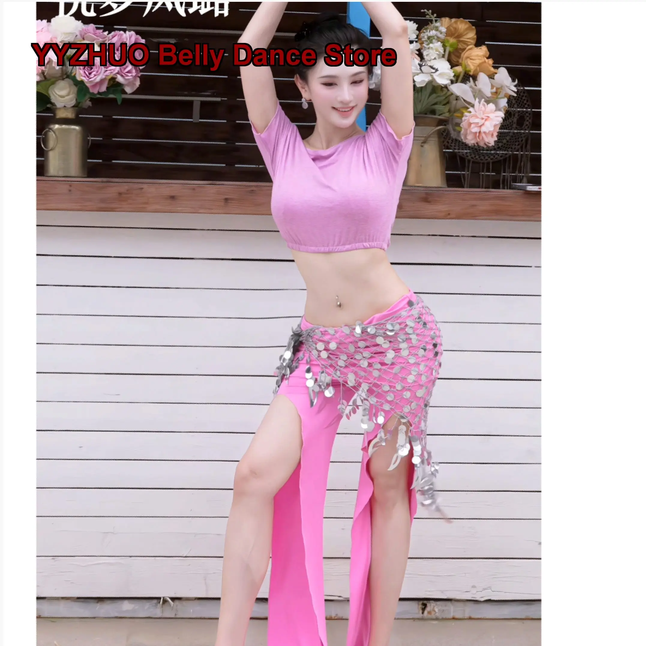 Pink Sexy Performance Costume Set for Groups and Classes