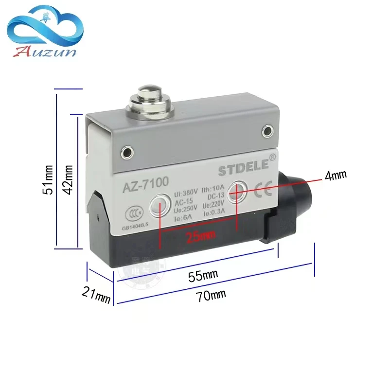 STDELE Microswitch AZ-7141.AZ-7110.AZ-7121.AZ-7311.AZ-7100. AZ-7166az-7124 Travel Switch Limit Switch Reset