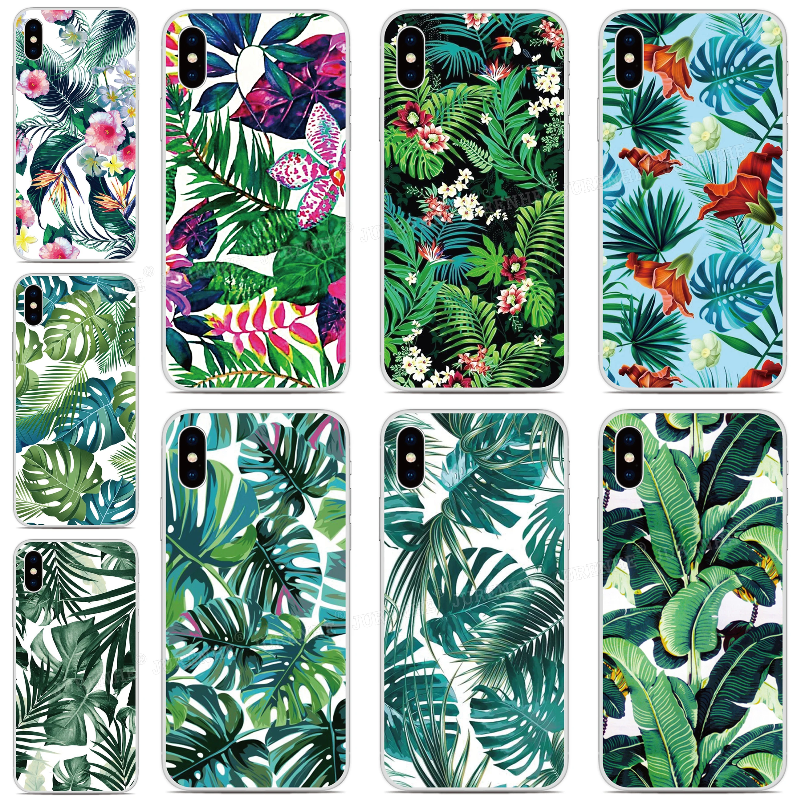 Tropical Leaf Cover For TCL 505 502 501 50 XE 10 20 Pro 30 SE 40 XL LE 4G Nxtpaper 5G K11 403 306 305 405 406s 408 Phone Case