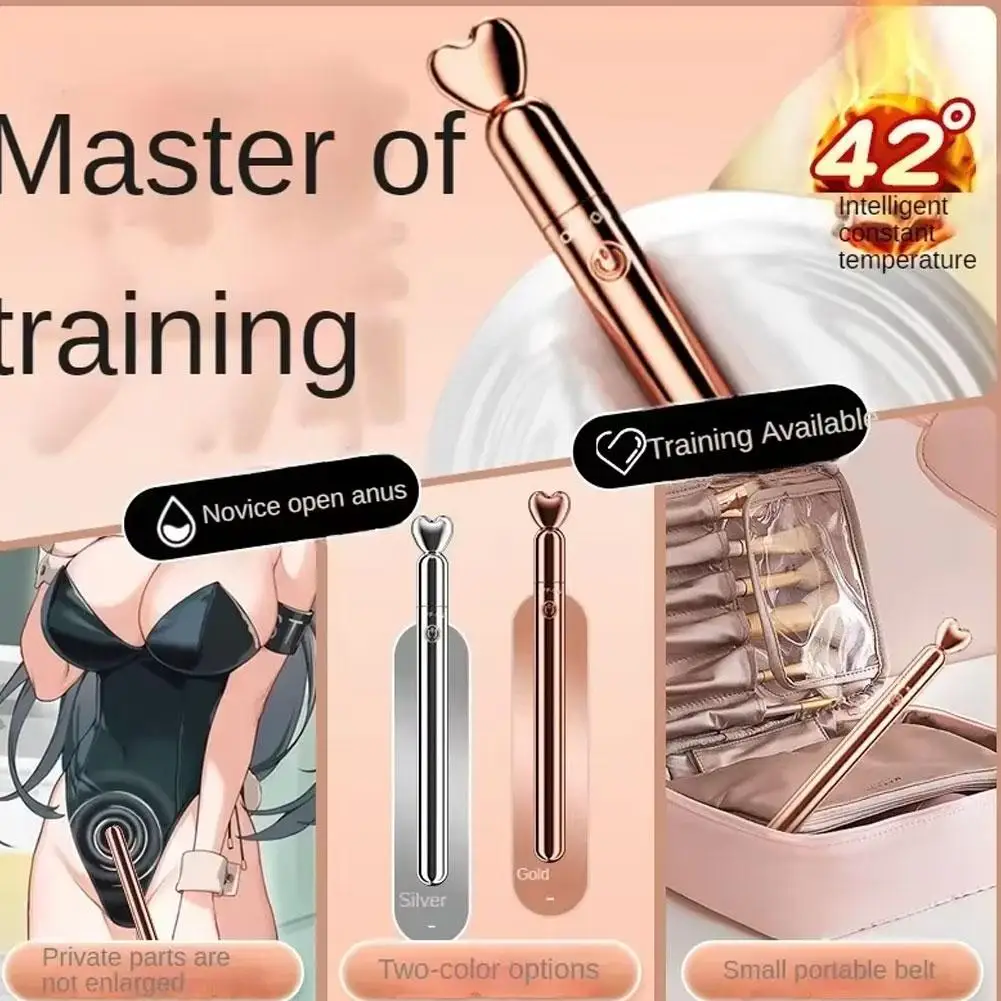 المرأة هزاز أنثى تهتز القلم عصا معدنية تدليك يهتز الاسترخاء الجسم القابلة لإعادة الشحن P2G9