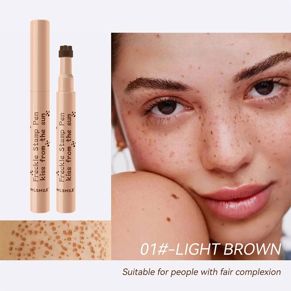 Natural Fake Freckles Pen Waterproof Face Brown Eyeliner Dot Waterproof Spot Dot Pretend Makeup Makeup Pen Spot Tool Pen V1E2