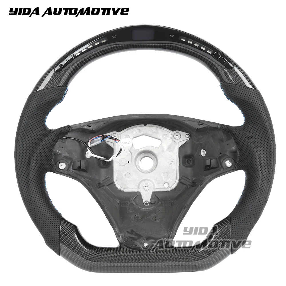 Volante Car Steering Wheel fit for BMW 320i 335i e90 e92 e93 m3 3 series Coupe LED Shift Light Real Carbon Fiber Steering Wheel