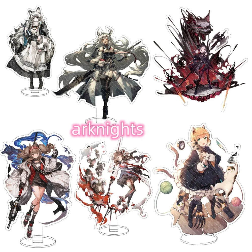 Hot Anime Game Arknights Figure Acrylic Standing Sign Table Ornaments Amiya Angelina Hoshiguma Nightingale Siege Texas Lappland