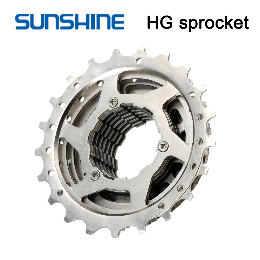 Sunshine Racing Bike Cassette 11S 11-21T Bicycle 10S K7 Road Bikes Ratchet 11 speed Freewheel 10V Chain KMC X10 X11 Chain Racing