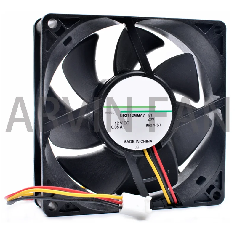 Ventilateur de refroidissement CPU ultra silencieux, prise en charge de la surveillance de la vitesse, 9cm, 9025, 92mm, 92x92x25mm, 12V, 0,08 A, neuf, original