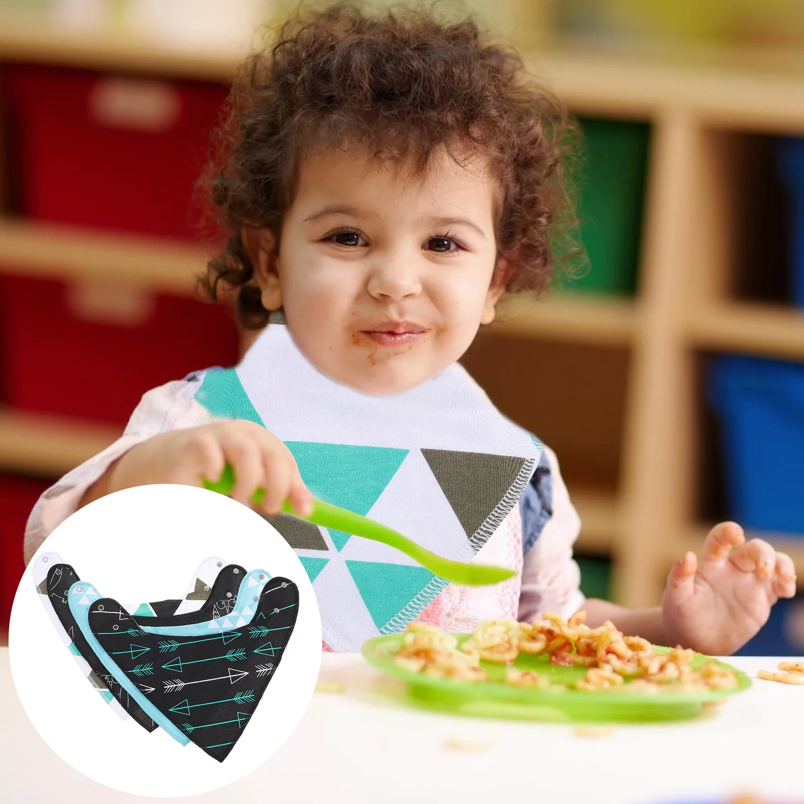 

4 шт., водонепроницаемый для новорожденных, хлопковый слюнявчик для кормления слюной, нагрудник для кормления мальчиков, нагрудник для кормления девочек, еда B