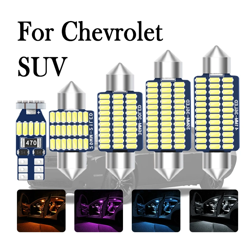 

Car LED Interior Light Canbus For Chevrolet Suburban Tahoe Equinox Tracker Trailblazer Traverse Accessories Indoor Lamp Kit