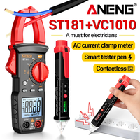 Digital Clamp Meter Voltage Tester Pen AC Current 4000 Counts ANENG ST181 Ammeter Voltage Tester Capacitance NCV Ohm Test tools
