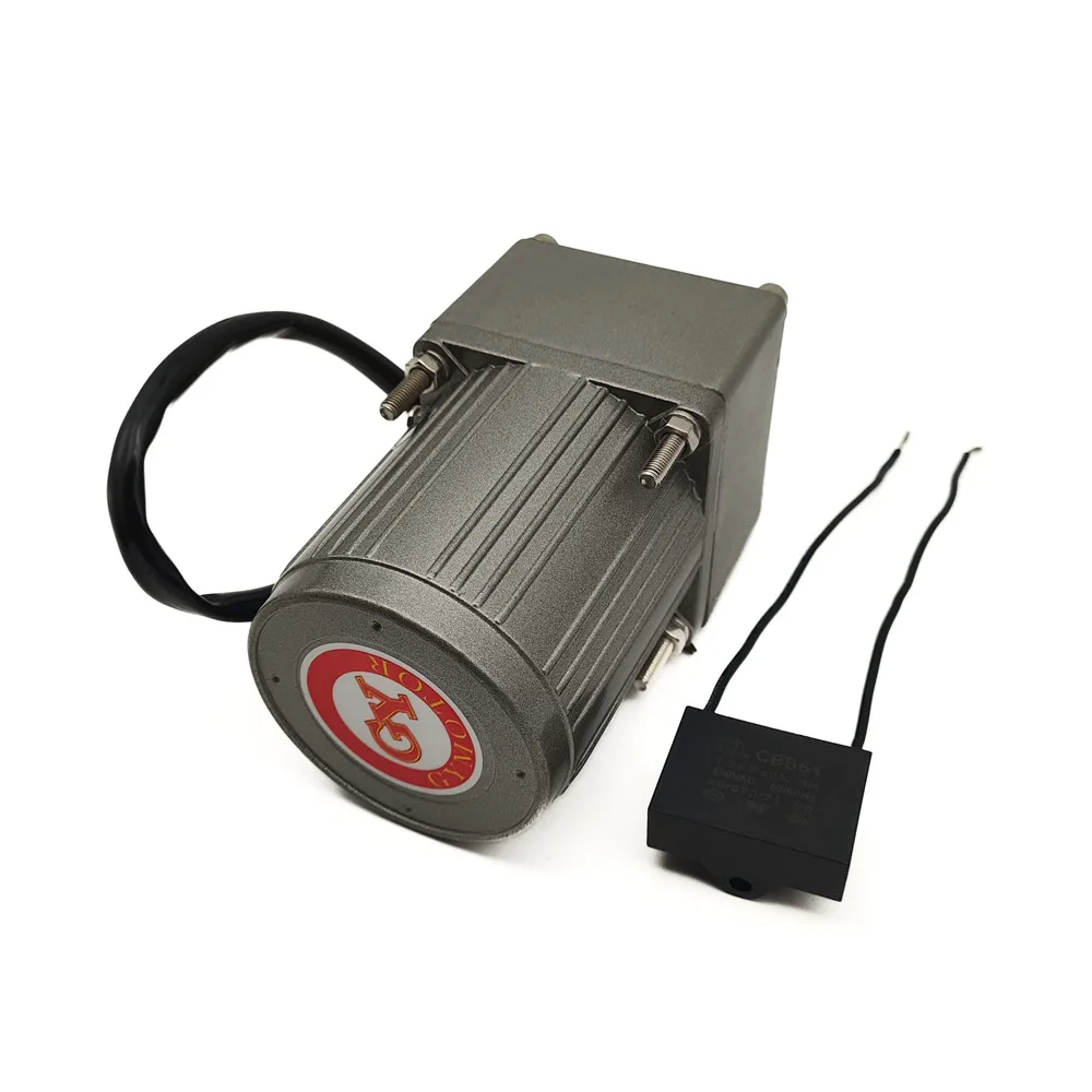 AC 110V 6W Single Phase Fixed Speed Shaft Diameter 8mm Gear Motor 2GN Gearbox Constant Speed AC Motor 5