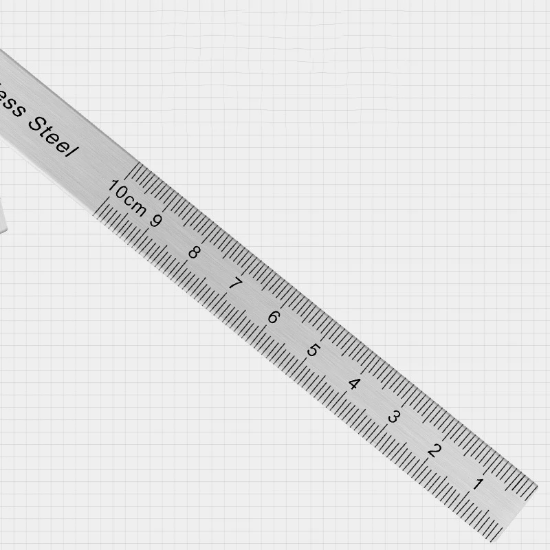 180 Degree Protractor Metal Right Angle Ruler Stainless Steel Angle Ruler Angle Measuring Instrument