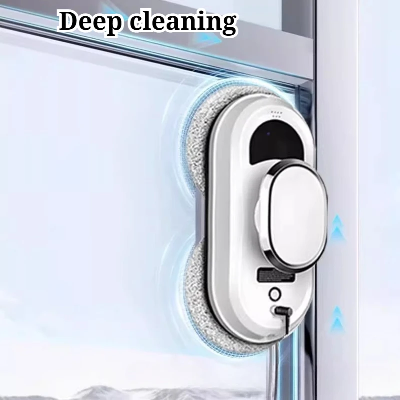 التلقائي المنزلية الكهربائية مُنظف نوافذ قوة الامتزاز القوية إزالة التلوث العميق التحكم عن بعد نافذة غسالة روبوت