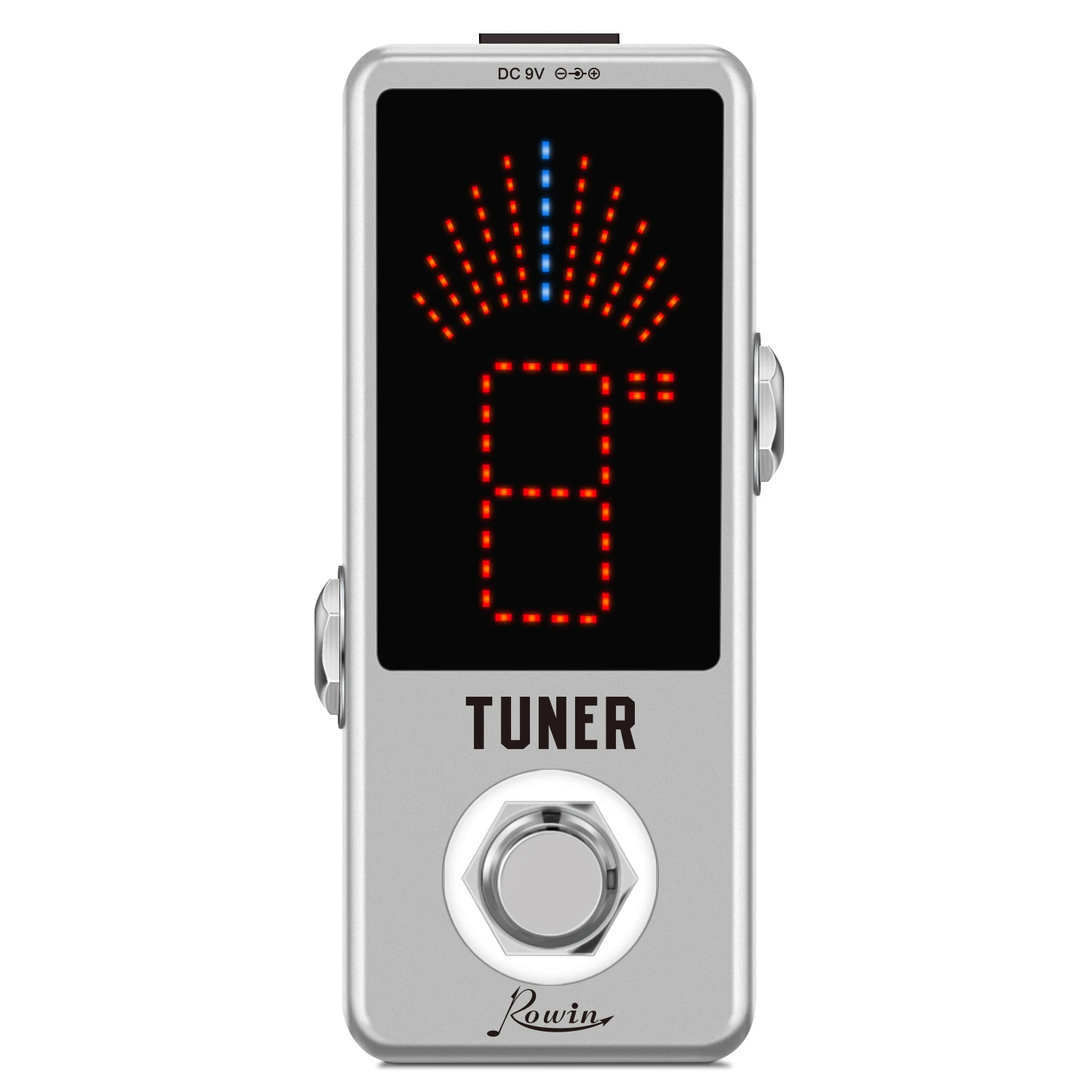 ROWIN LT-910 Gutiar Tuner LED Tuner Effector High Precision Chromatic Tuner Pedal LED Display Guitar Accessories