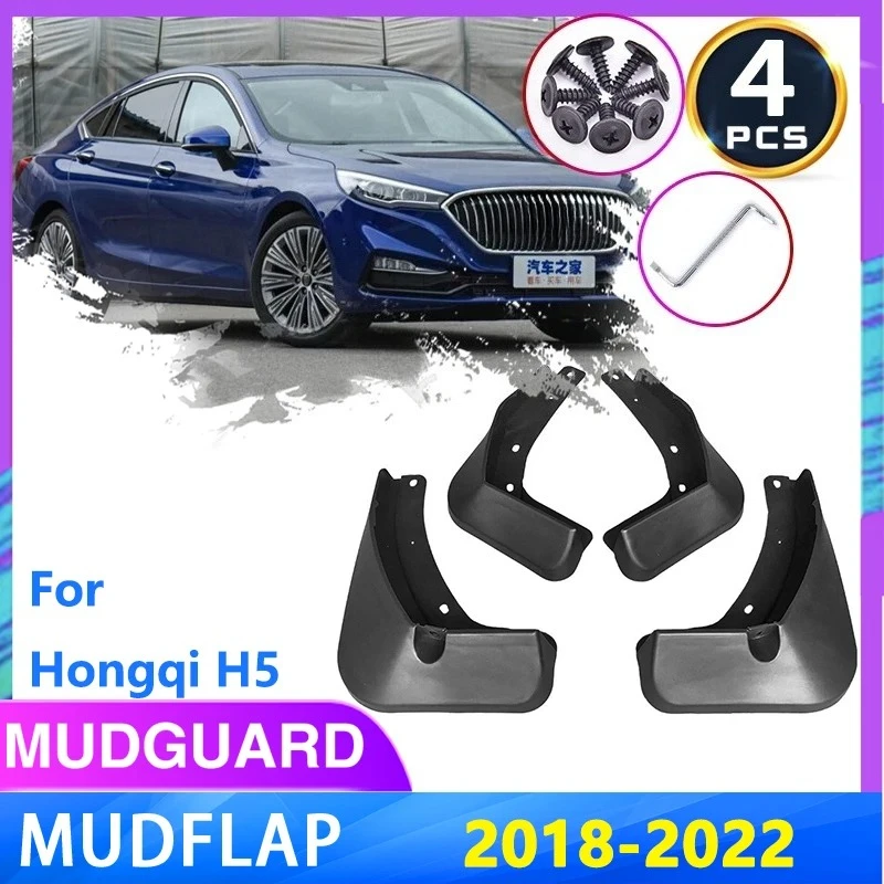 

For Hongqi H5 2018 2019 2020 2021 2022 Front Rear Mudguards Wheel Protector Mud Flap Anti-splash Fender New Upgrade Accessories