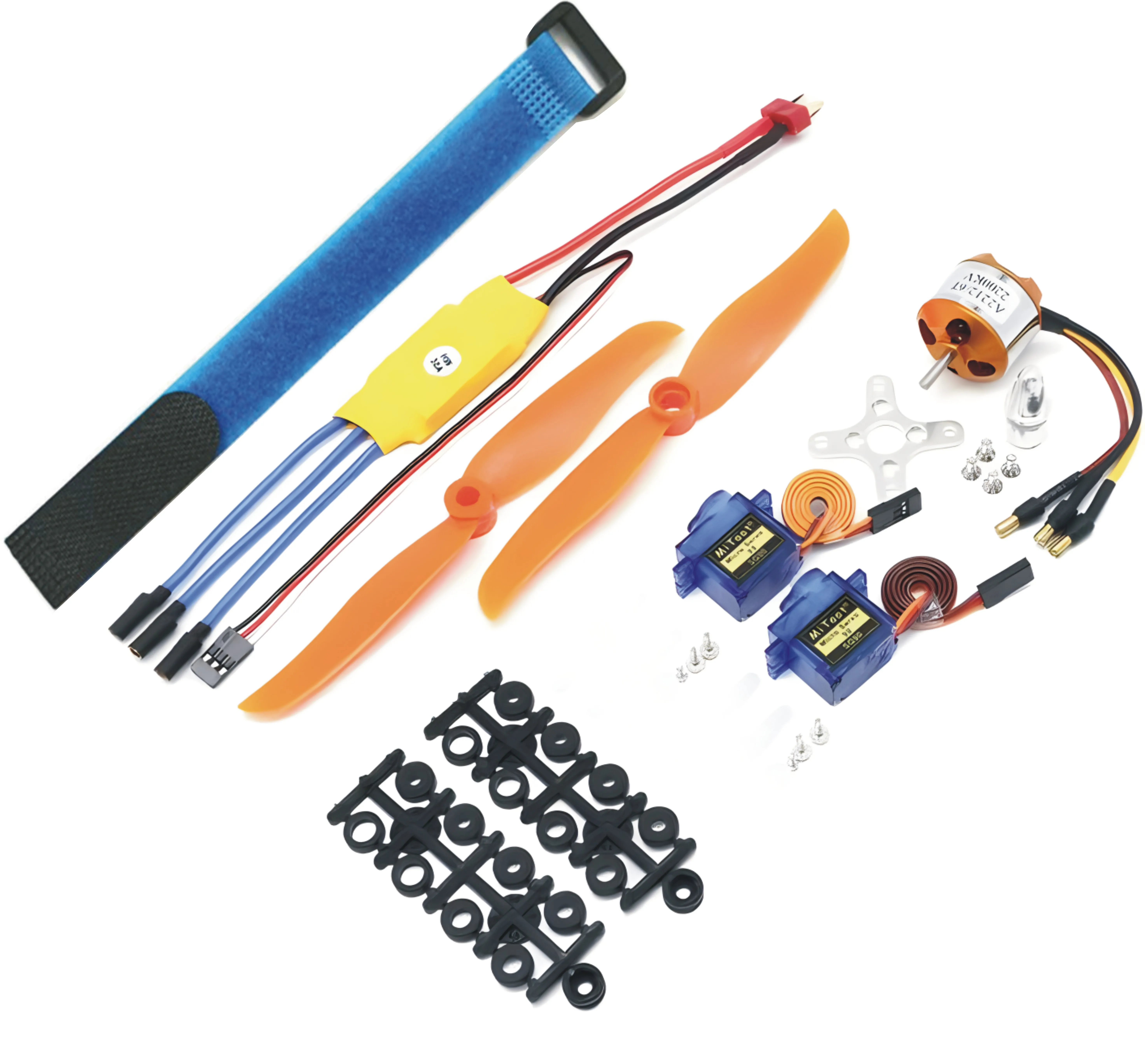 A2212 2212 2200KV Brushless Motor 30A ESC Motor 6035 Propeller SG90 9G Micro Servo for RC Fixed Wing Plane Helicopter