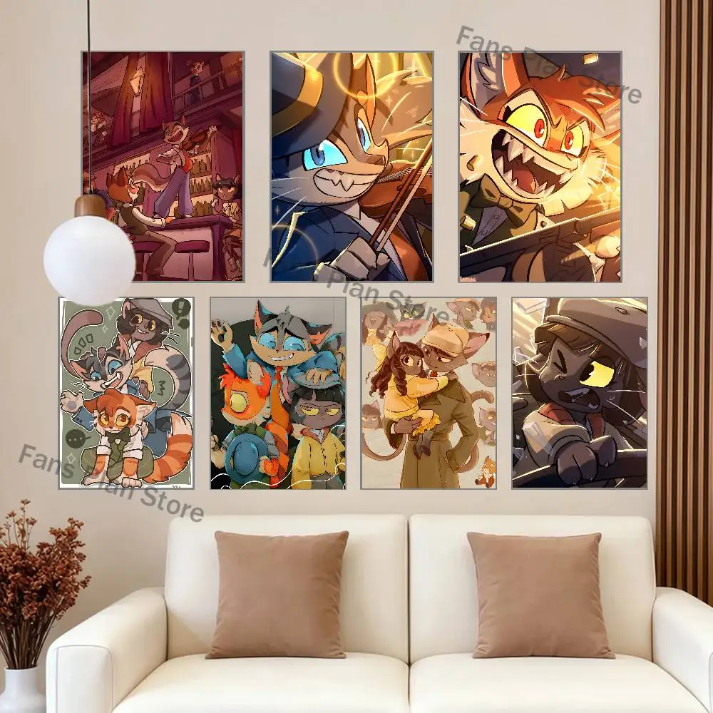 Cartoon L-Lack-adaisy Poster Prints Wall Art Picture Painting Gift Living Room Restaurant Bar Large Dec Sticker