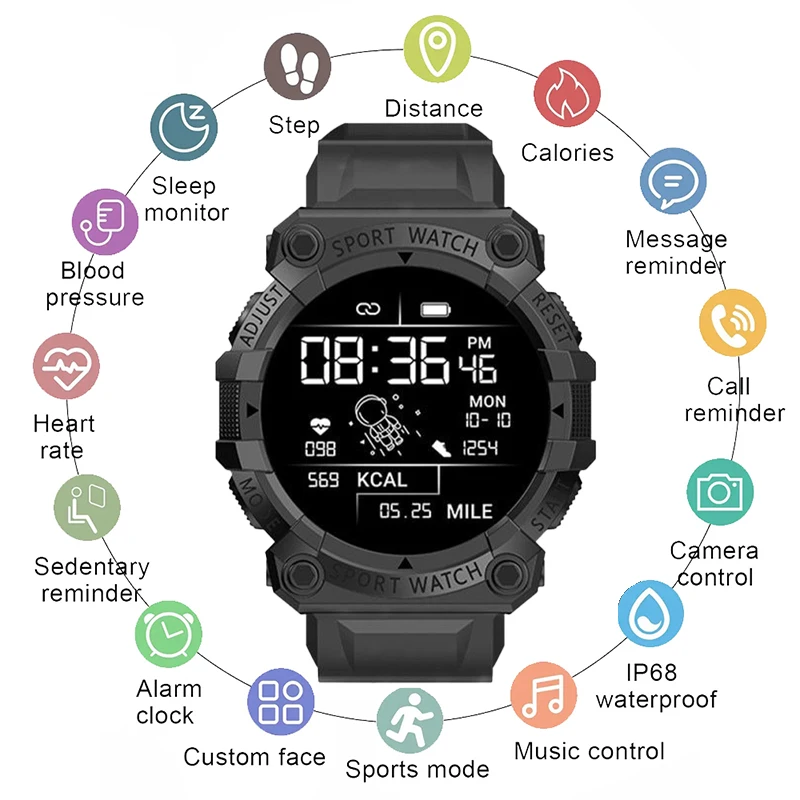 Smart Watch Men Outdoor Sport Smartwatch BT Call Voice Assistant Watch Heart Rate Monitor Waterproof Wristwatch y56 Smart watch