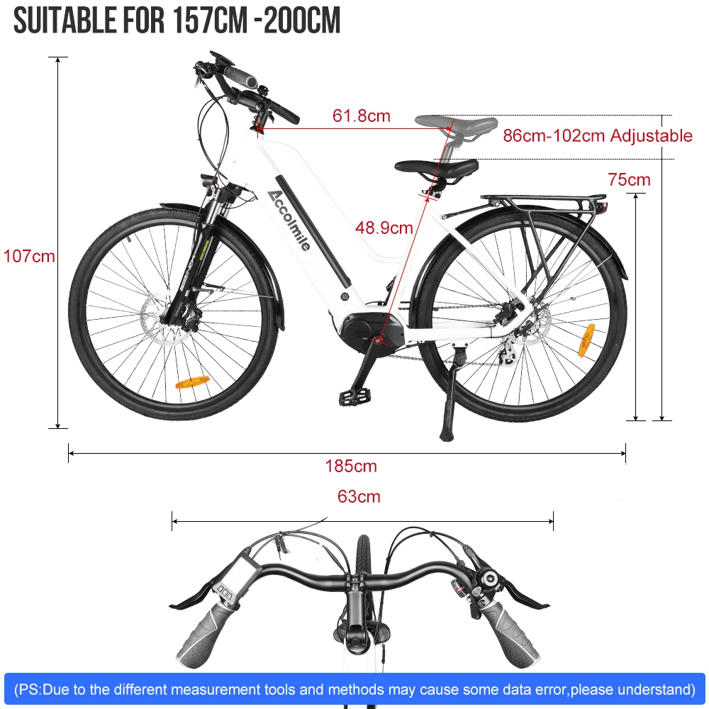 دراجة كهربائية للمدينة من طراز eCITY بقدرة 250 وات Bafang منتصف المحرك 28 بوصة للنساء والرجال في المناطق الحضرية دراجة مساعدة مع بطارية معتمدة من الاتحاد الأوروبي